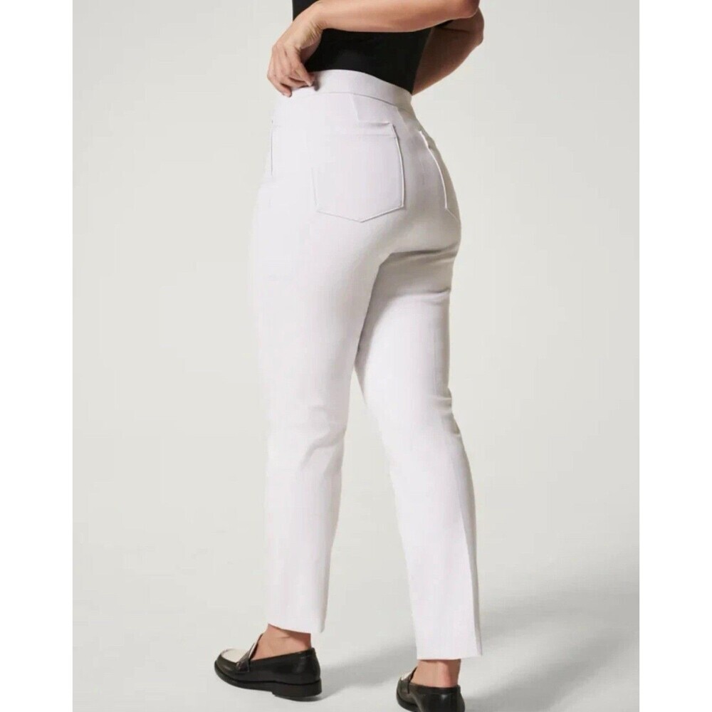 Spanx NEW Size XL Tall Silver Linings On-the-Go Slim Straight Pant 20372T White - Picture 4 of 15